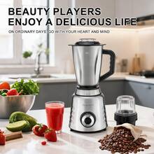 SOKANY03075 Alat Pembuat Jus & Blender Multifungsi Rumah Tangga, 1 Mesin 2 Gelas, Motor Bertenaga 600W, 4 Kecepatan yang Dapat Diatur, Cocok Untuk Memasak Sehat di Rumah, Persiapan Makanan Bayi, Pengganti Makanan untuk Kebugaran, dan Lainnya - Perak - View 4
