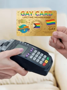 1pc LGBTQ+ Official Credit Card Sticker Privacy Protection Card Skin, Rainbow Pride Month Gift PVC Material Anti-Fingerprint Anti-Scratch Wear-Resistant Card Sleeve, Suitable For LGBTQ+ Club Member Cards, Couples, Small Chip Cards, Bank Cards, Credit Cards, Transit Cards, Student Campus Cards Personalized DIY - Multicolor - View 2