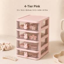 3/4/5 Layer Rabbit Storage Box, Hair Accessory Organizer, Hair Clip Storage Box, Jewelry Box, Cosmetic Organizer, Packaging Jar, Jewelry Storage Bag, Toiletry Bag - Suitable For Student Room, Bathroom And Bedroom; Perfect For Back To School, Autumn Decor, Bathroom Decor And Accessories, Home Essentials, Storage And Organization - Multicolor - View 15