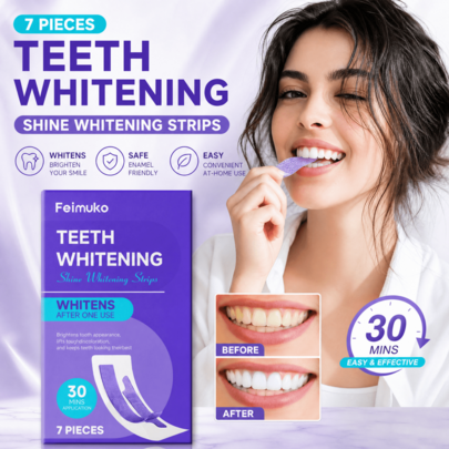 1 Box 7 Pairs Teeth Care Strips, 1pc=1Pair Deep Cleaning & Yellow Removal, Enhances Teeth Brightness, Daily Home Use Whitening & Cleaning Strips, Used To Remove Yellow Stains And Stains On Teeth, Especially Stubborn Stains Left By Coffee And Tea, Effective Home Teeth Whitening, Strong Adhesion To Enamel Protection Formula, Convenient Home Oral Care And Whitening Strips