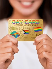 1pc LGBTQ+ Official Credit Card Sticker Privacy Protection Card Skin, Rainbow Pride Month Gift PVC Material Anti-Fingerprint Anti-Scratch Wear-Resistant Card Sleeve, Suitable For LGBTQ+ Club Member Cards, Couples, Small Chip Cards, Bank Cards, Credit Cards, Transit Cards, Student Campus Cards Personalized DIY - Multicolor - View 8