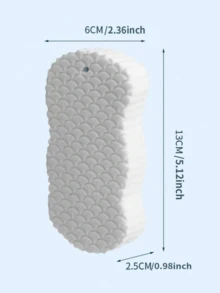 1pc Kids & Adults Universal Bath Sponge, Gentle & Pain-Free, Home Bathroom Decor, Autumn Decoration, Back To School - B - View 4