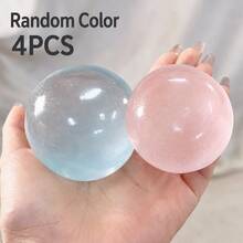 Random Color Transparent Crystal Ball Squeeze Toy, Soft Elastic Stress Relief Ball, Desktop Fidget Toy - Multicolor - View 12