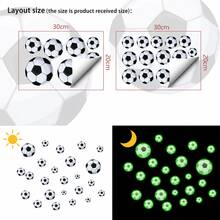 Fluorescent Football Wall Decals, 2pcs/Set 2 Colors Self-Adhesive Removable Glow-In-The-Dark Football Wall Stickers, Sports Theme Wall Decor Art For Bedroom, Game Room, Living Room - Multiple Styles - View 11