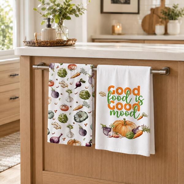 2/4/6 piezas Toallas de cocina con estampado de verduras, toallas de té de microfibra súper suave y altamente absorbente, paños de cocina, toallas de limpieza, toallas de mano, adecuadas para cocinar, hornear, limpiar y decorar la cocina, accesorios de cocina, artículos esenciales diarios