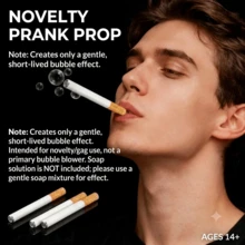 Palo de broma de burbujas (sin líquido de burbujas incluido) - Mini varita de burbujas, pipa de burbujas de mano, soplador de burbujas con forma de cigarrillo, herramienta para crear ambiente de fiesta - Multicolor - Ver 4