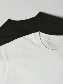 Men T-Shirts - 黑色 - 查看 4