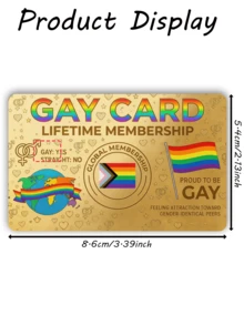 1pc LGBTQ+ Official Credit Card Sticker Privacy Protection Card Skin, Rainbow Pride Month Gift PVC Material Anti-Fingerprint Anti-Scratch Wear-Resistant Card Sleeve, Suitable For LGBTQ+ Club Member Cards, Couples, Small Chip Cards, Bank Cards, Credit Cards, Transit Cards, Student Campus Cards Personalized DIY - Multicolor - View 13