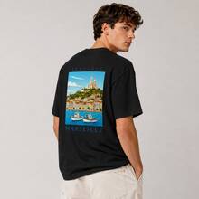 Men T-Shirts - 黑色 - 查看 2