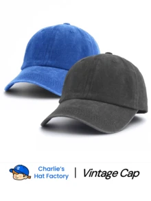 1pc Unisex Vintage Washed Baseball Solid Color Minimalist Design Soft Dad Suitable For DIY Customization And Daily Essentials, Aesthetic - Solid Color - View 25