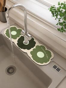 Faucet Moisture Pad, Silicone Kitchen Sink Splash Guard, Easy-To-Clean Sink Tray, Bathroom Accessories, Kitchen Decor, Home Decor, Summer Home Essentials, Great Gift For Travel/Picnic/Camping, Spring Home Supplies - Multicolor - View 15