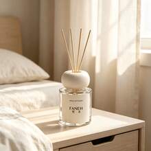 FANEH 50ml Oil-Based Reed Diffuser, Long Lasting Alcohol-Free Aroma Diffuser With White Ceramic Lid & Natural Rattan Sticks, Indoor Fragrance Decor For Bedroom Bathroom Hotel Toilet, Multi Scent Calming Scented Gift For Women - Animal Scented Diffuser - View 8