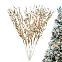 5/10pcs Christmas Glitter Berry Stems, Artificial Christmas Decorations, Gift Holiday Home Decor, Used For Christmas, DIY Christmas Wreath Crafts Tree Ornament Glitter Accents, Holiday Decorations, Reusable - Multicolor - View 15