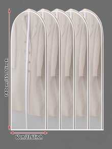 10/5/1pc Dust-Proof Transparent Garment Bag, 4 Different Size Options, Full Zipper Closure - Closet Storage Hanging Plastic Clothing Bag, Essential For Dry Cleaning, Travel And Laundry Shop Home Supplies, Suitable For Suits, Wedding Dresses, Travel And Closet Organization - Dust-Proof And Wrinkle-Resistant - Clothing Dust Bags - View 2