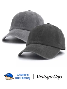 1pc Unisex Vintage Washed Baseball Solid Color Minimalist Design Soft Dad Suitable For DIY Customization And Daily Essentials, Aesthetic - Solid Color - View 27