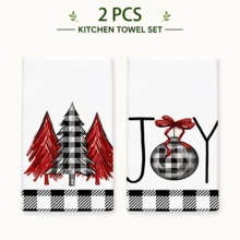 2/4/6 Peças Toalhas de Cozinha com Estampa de Elementos de Natal, Natal, Podem Ser Usadas Como Presentes de Natal, Decoração de Natal, Toalhas de Chá de Fibra Ultrafina Macia com Alta Absorção, Panos de Prato, Toalhas de Limpeza, Toalhas de Mão, Adequadas para Cozinhar, Assar, Limpar e Decoração de Cozinha, Acessórios de Cozinha, Itens Essenciais Diários - Multicolorido - Visão 14