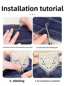手工腰帶延長扣 可調節可水洗 適合大腰圍 精緻刺繡設計 安裝簡單 穿著舒適 塑身腰圍調節扣 手工蕾絲配件 高品質彈性腰帶延長扣 可調節鈕扣延長扣 適合孕婦裝與休閒褲 - 多色 - 查看 4