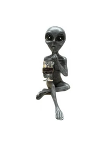 1PC Alien Drinking Beer Statue - It Is An Ideal Gift For Sci-Fi Fans And Is Perfect For Holiday Decorations And Sci-Fi Themed Room Decorations. | Interesting Alien Design, Alien Theme Decoration, Home Decoration,Garden Ornaments,Garden , - Multiple Styles - View 9