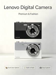 Kamera Digital Lenovo XJ22 dengan Zoom Digital 16X, Kamera Foto untuk Pelajar dan Pengguna Luar Ruangan, Anti-Guncangan, Video Digital, Autofokus, dan Kartu Memori 32G/128G. - View 2