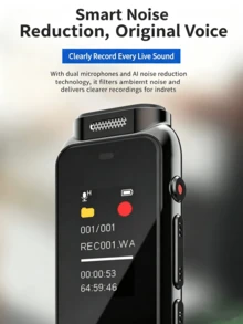 PHILIPS VTR5010 Portable Professional HD Noise-Cancelling Voice Recorder For Students, Speech-To-Text Recording Device - View 4