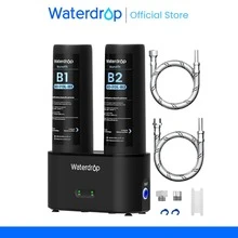 Waterdrop DLA filtr do wody pod zlew, bez wiercenia, redukuje chlor, PFAS, smak/zapach, wskaźnik żywotności filtra, 2-stopniowy, łatwa instalacja - Zobacz 2
