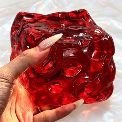 1pc Large Clear Square Cheese Squishies, Jelly Smooth Slow Rebound Squeeze Toy, Soothing Stress Relief Squishys, Cute Soft Sensory Desktop Ornament Toy--Squishy-Squishys-Squishies-Squishy Toys-Crunchy Squishy Squeeze Giant Cheese