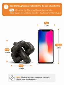 1pc Abstract Knot Sculpture, Modern Geometric Decorative Ornament, Nordic Minimalist Desktop Figurine, Suitable For Living Room, Bookshelf, Coffee Table, Office Desk, Entryway Decor, Housewarming Gift - New Knot Ornament - View 14