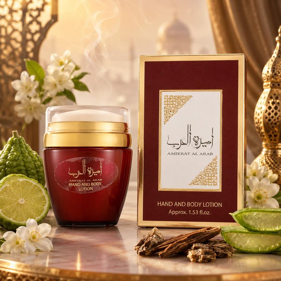 Lattafa لطافة أميرة العرب - لوشن معطر لليدين والجسم - 45 مل - لوشن - مشاهدة 1