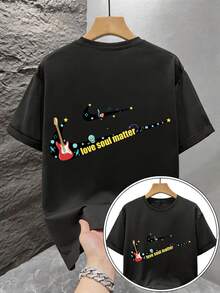 Men T-Shirts - Black - View 4