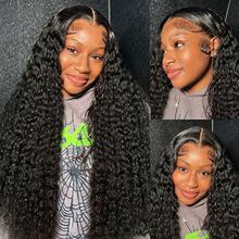 BINF Deep Wave Bundles Human Hair Extensions Brazilian Unprocessed Human Hair Weave Curly Bundles Double Weft 8-30 Inch For Women Change Hairstyle Daily Use Party Vocationos Birthday Gifts - Natural Black - View 7