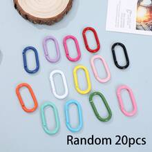 5/10/20pcs Gantungan Kunci Bulat Aneka Warna - Klip Pegas Tahan Lama Cocok untuk Kunci, Tas, Botol Minum, dan Ransel - Carabiner landasan pacu - View 19