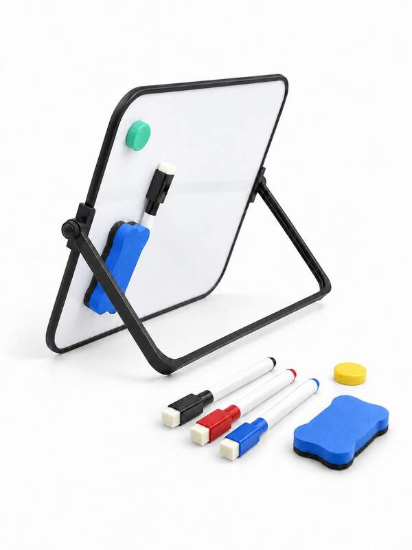 14pcs/7pcs - Set Papan Tulis Kering dengan Stand yang Dapat Diatur, Termasuk Spidol dan Penghapus, Papan Tulis Mini Meja, Cocok untuk Sketsa Gambar Tangan, Perencanaan Kerajinan Kreatif, dan Dekorasi Meja