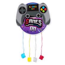 Piñata Infantil de Mando Gamer con Cintas para Tirar, 47 * 43 cm, Decoración para Cumpleaños y Fiestas, Sin Relleno - Ver 8