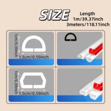 1pc 39.37/118.11 Inch Curved Trapezoidal Flexible Cable Conduit, Self-Adhesive Cable Tray, Suitable For Wall And Floor Installation, Prevent Tripping Over Exposed Wires - A - View 4