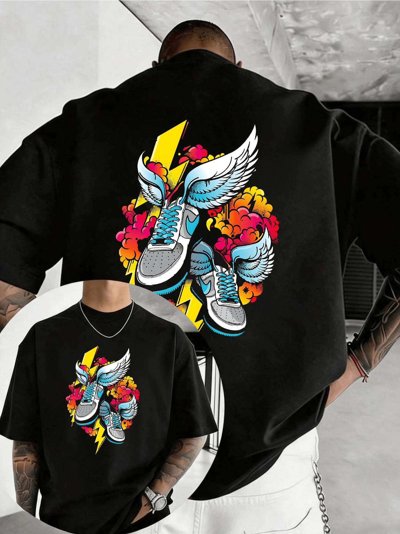 Men T-Shirts - Black - View 1