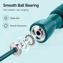 Sports Outdoor Foam Grip Smooth Bearing Jump Rope, PVC Coated Steel Wire Fitness Jump Rope, Portable Fitness Equipment, Adjustable Length, Suitable For Men And Women, Applicable For Home Gym, Outdoor Workout And Weight Loss Training - Multicolor - View 5