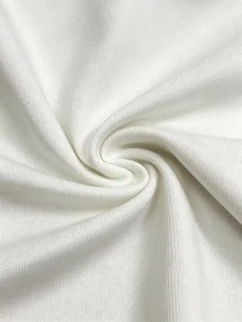 純色掛脖短版上衣與抽繩緊身迷你裙兩件套，休閒外出街頭時尚優雅白色夏季款 - 白色 - 查看 10