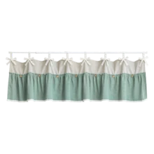 1Pc,Oven Skrit Curtain,Tie Top Adjustable Bow Tie Crochet Lace With Wooden Buttons Tirm Oven Cover Curtain,Farmhouse Stove Curtain For Kitchen Stove From,Dishwasher,Window Valance Decortive - Blue - View 12