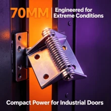 Self-Closing Spring Hinge, Suitable For Heavy-Duty Trucks And Industrial Doors, Brushed Finish, Waterproof, High Load Capacity - 70mm Iron - View 4
