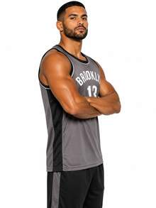 Men's Sports Tank Top For Gym, Sports, And Casual Wear - 布魯克.格雷 - 查看 3