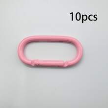 5/10/20pcs Gantungan Kunci Bulat Aneka Warna - Klip Pegas Tahan Lama Cocok untuk Kunci, Tas, Botol Minum, dan Ransel - Carabiner landasan pacu - View 8