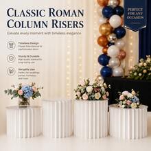 Classic Creative Foldable Round Paper Display Stand, Roman Column Design, Suitable For Weddings, Bars, Christmas Parties, Birthday Parties, Graduation Ceremonies And Home Gatherings - Multicolor - View 4