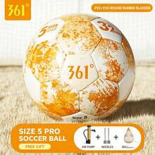 361degree 4Pcs Size 5 Adult Competition PU Training Football, Comes With Pump, Ball Needle And Ball Net, World Cup Standard Football, High Elasticity, Wear-Resistant, Easy To Kick, Anti-Slip, Anti-Burst, Professional Competition And Training Ball For Adults And Teenagers - Multicolor - View 8