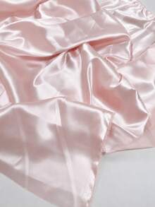 Blush Pink Satin Fabric, Soft Smooth Silky Glossy Solid Color Material, Suitable For Wedding Dress, Bridesmaid Gown, Skirt, Shirt, Backdrop, Tablecloth Decoration, DIY Sewing, Handmade, Fashion Clothing Fabric - 1 - View 10