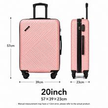 VITALVYING Hard-Shell Rolling Suitcase, Luggage, Cosmetic Bag, Suitable For Family Travel, With Swivel Wheels For Easy Movement.Ment Easier. - Rose Gold - View 4