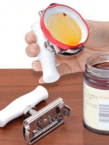 可調節多功能瓶蓋與罐子開瓶器－易握手動廚房工具，ABS材質，無需電源，適合派對與日常使用，廚房罐子開瓶器 - 彩色 - 查看 6