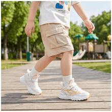 CAMEL JOE Zapatillas deportivas infantiles transpirables, puntera ancha, cierre adhesivo sin cordones, suela antideslizante, calzado unisex preescolar para interior y exterior - Azul - Ver 7