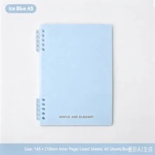 柔和粉色系螺旋線圈 A5 簡約辦公與學生日記手帳本 - 日記本 - 查看 4