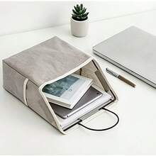 1pc Portable Wall-Mounted Storage Bag, Fabric Hanging Organizer, Wall Storage Pocket - Space-Saving, Easy Storage, Suitable For Dorm, Home, Kitchen, Bedroom, Bathroom, Home Essentials, Travel Must-Haves, Room Decor, Home Decor - Multicolor - View 5
