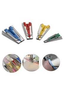 1套絎縫工具組，專業便攜斜紋布料製作工具，適用於快速絎縫布料生產，搭配貼帶機使用 - A - 查看 4